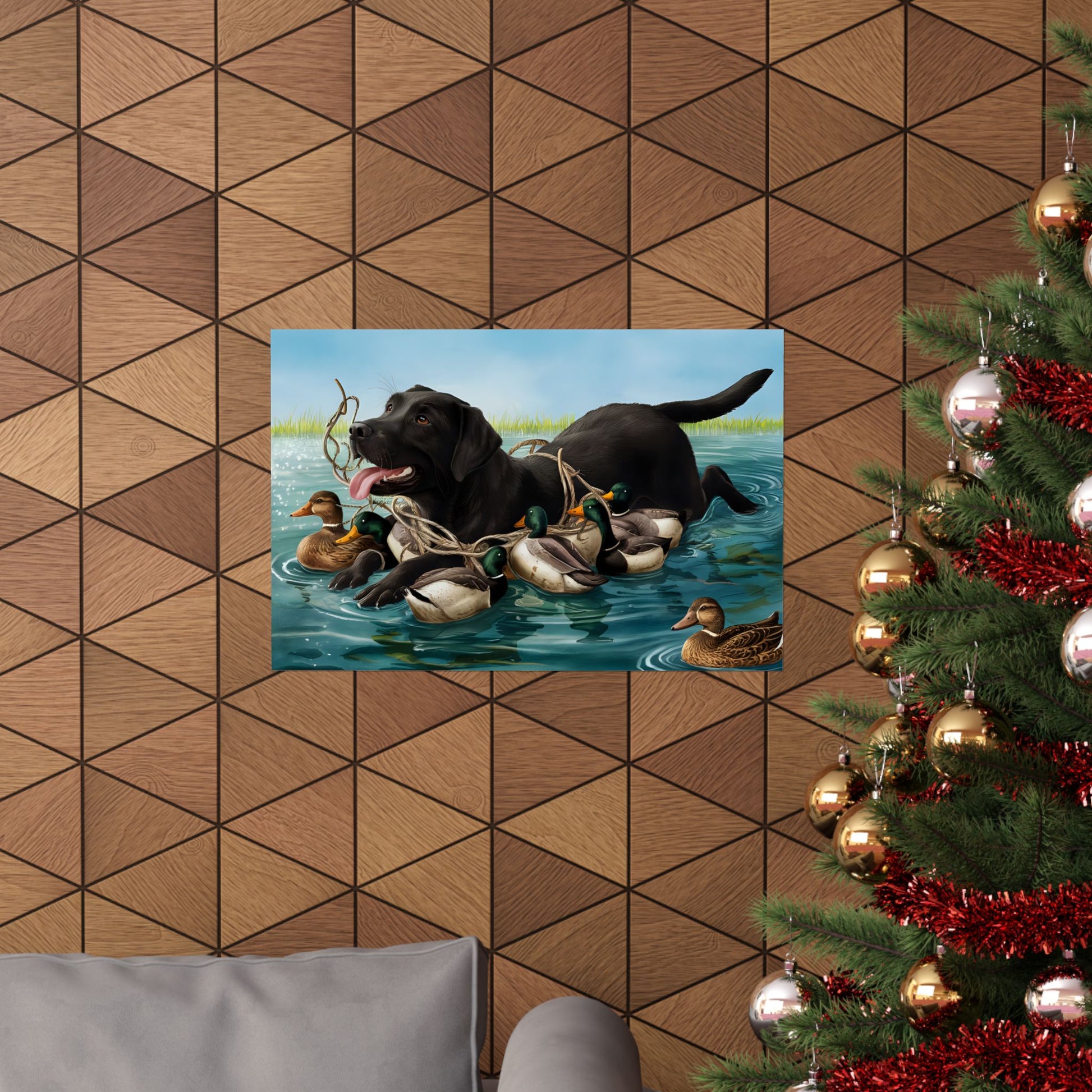 Black Labrador Retriever print