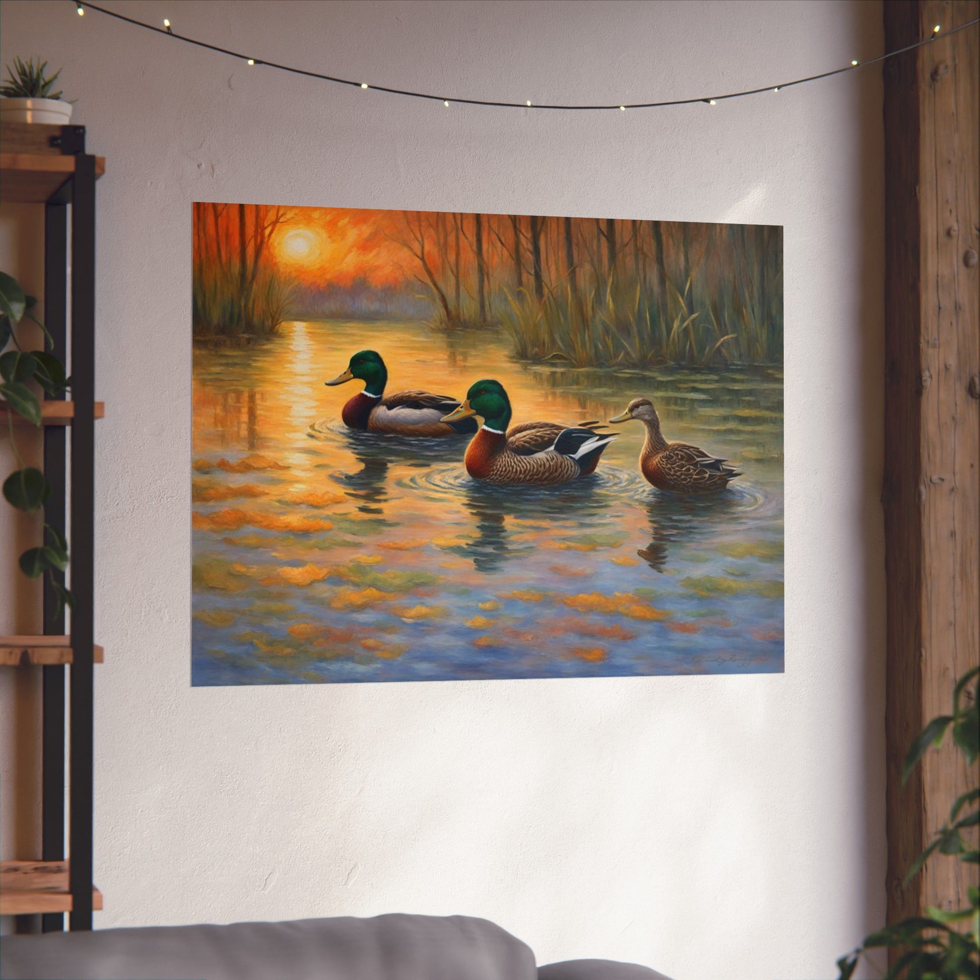 Twilight Refuge Flooded Timber Duck Print