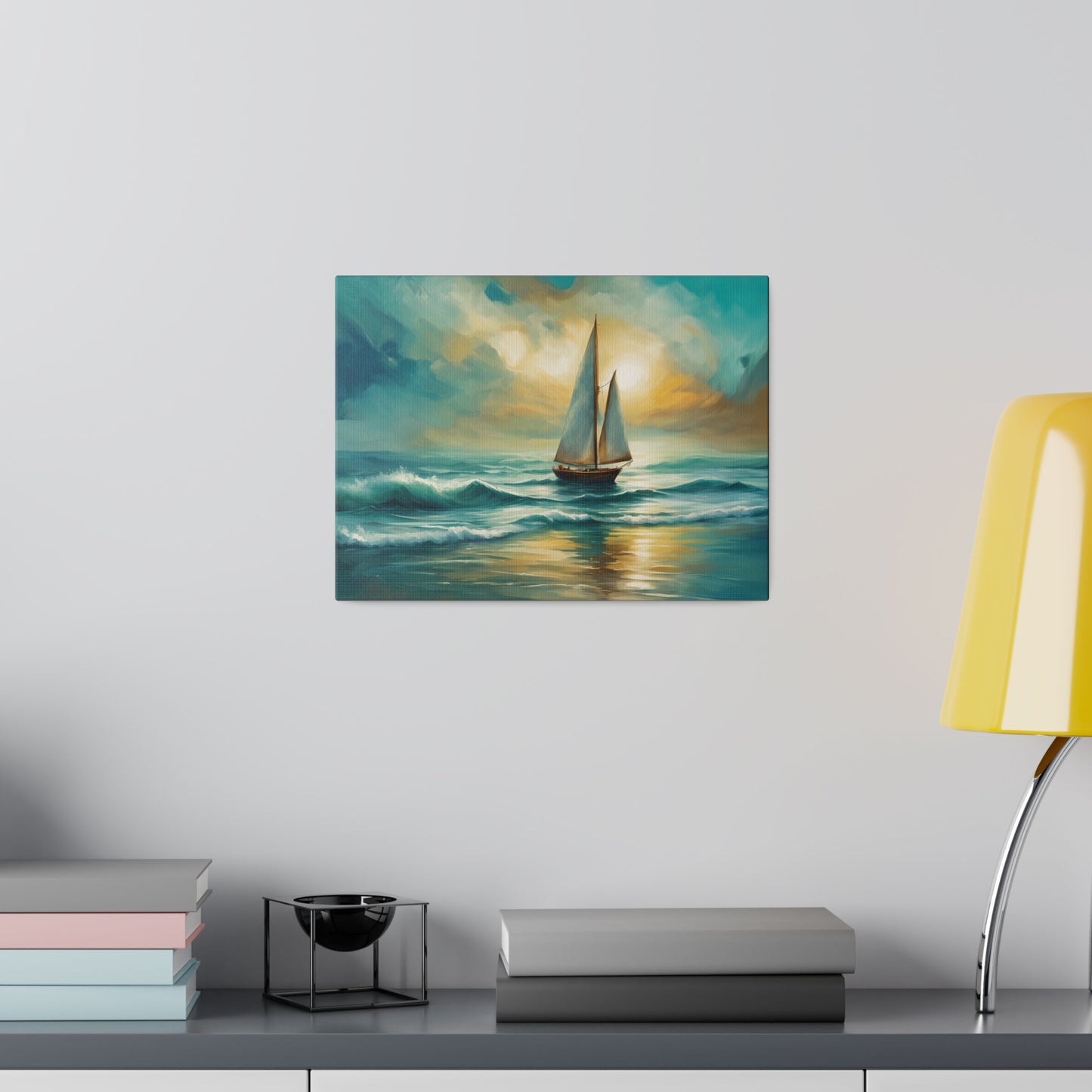 Sailboat Ready for the Sea Canvas Print