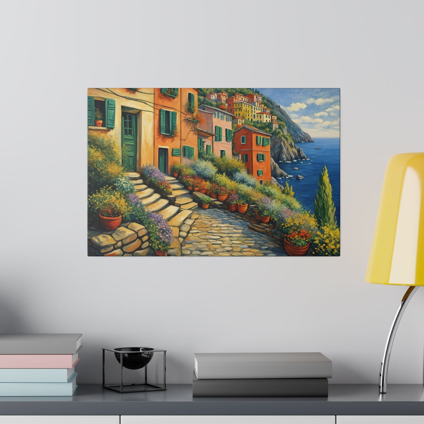 Cinque Terre Village Matte Canvas Print