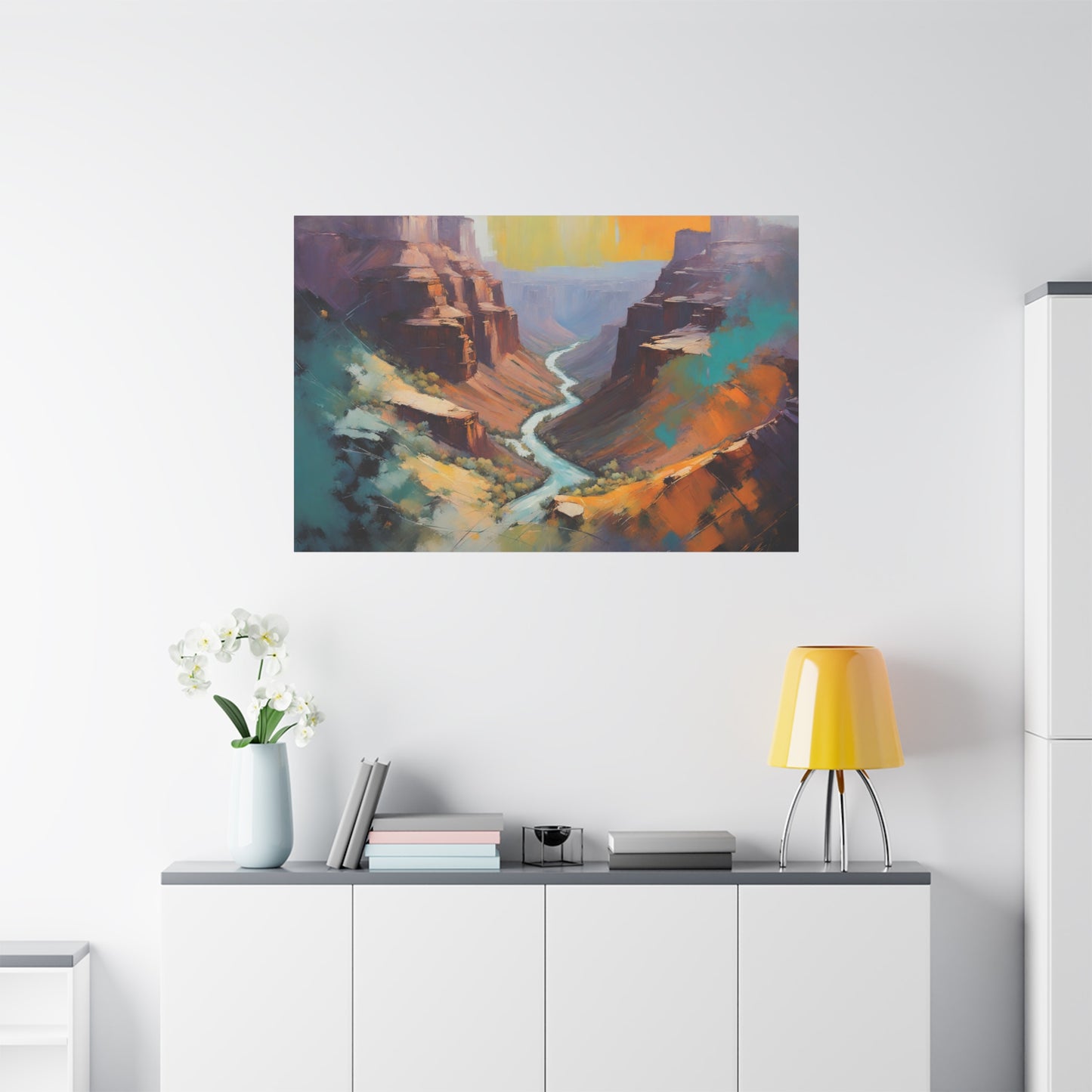 Crand Canyon Abstract Matte Canvas Print