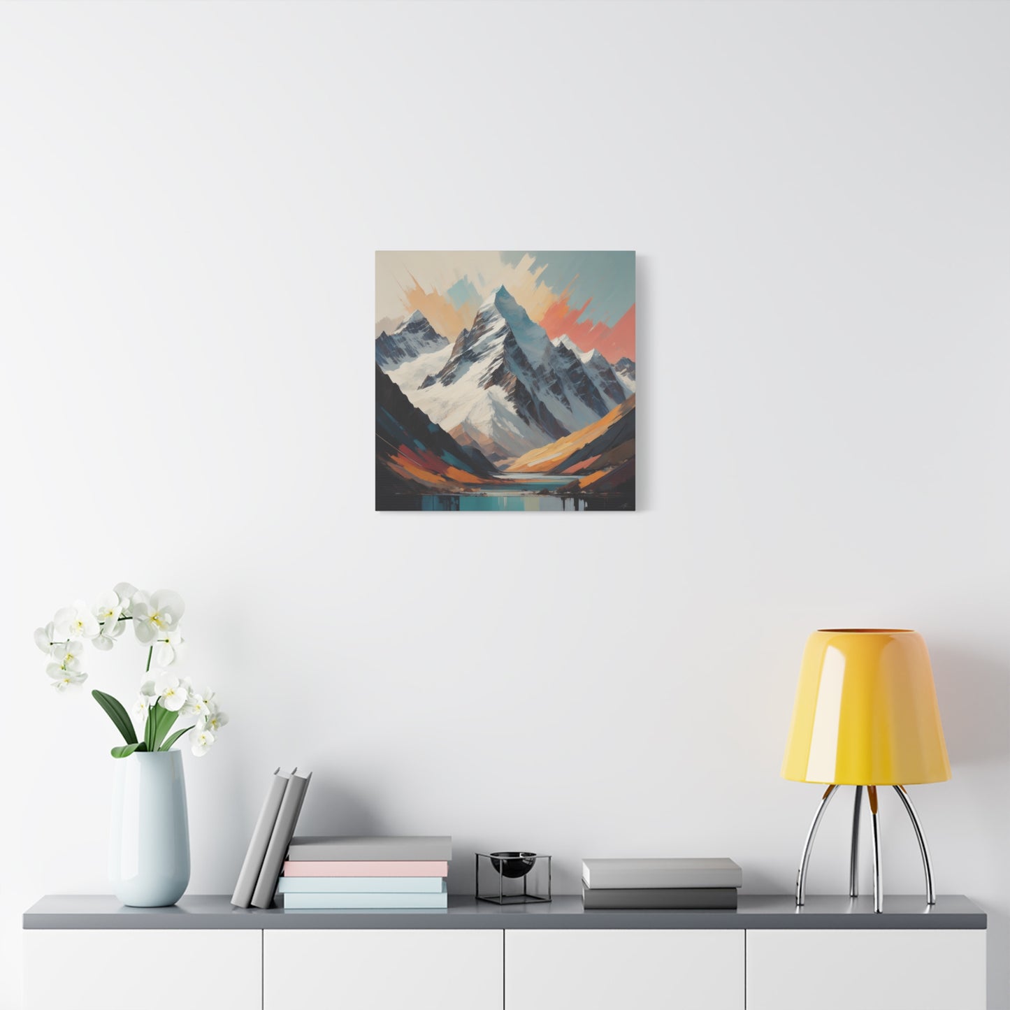 Abstract Southern Alps Canvas Print