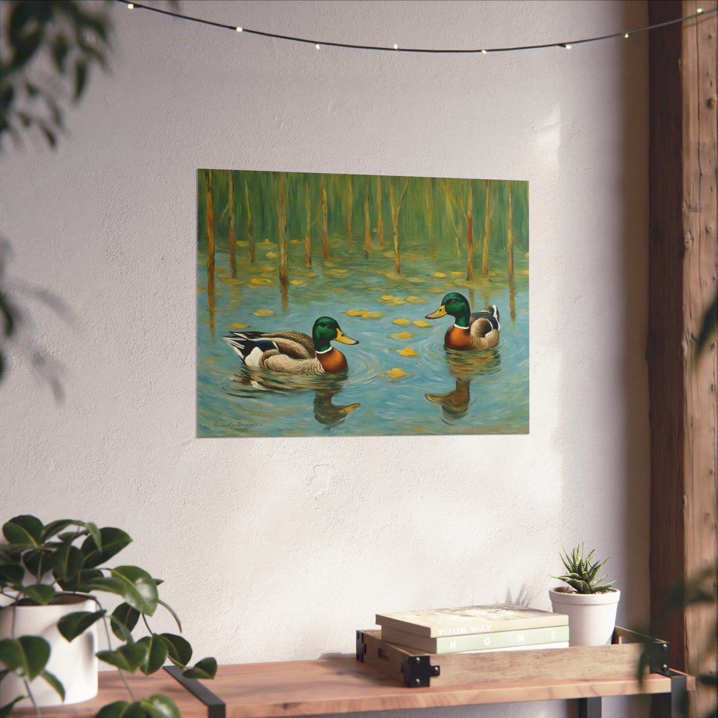 Van Gogh-inspired Duck Print