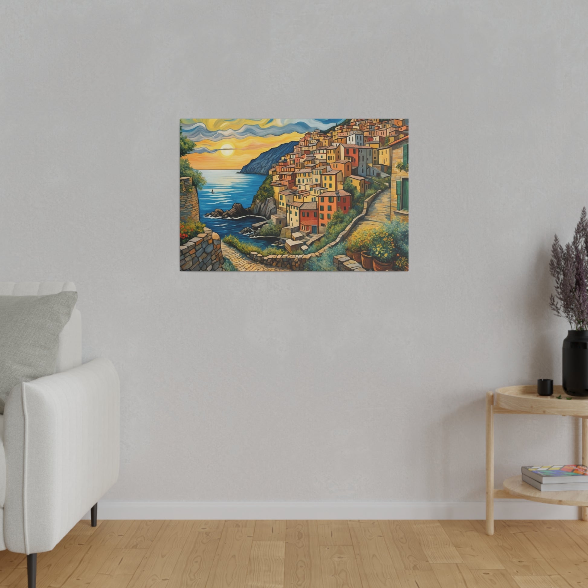  Van Gogh Style Italian Cinque Terre Print