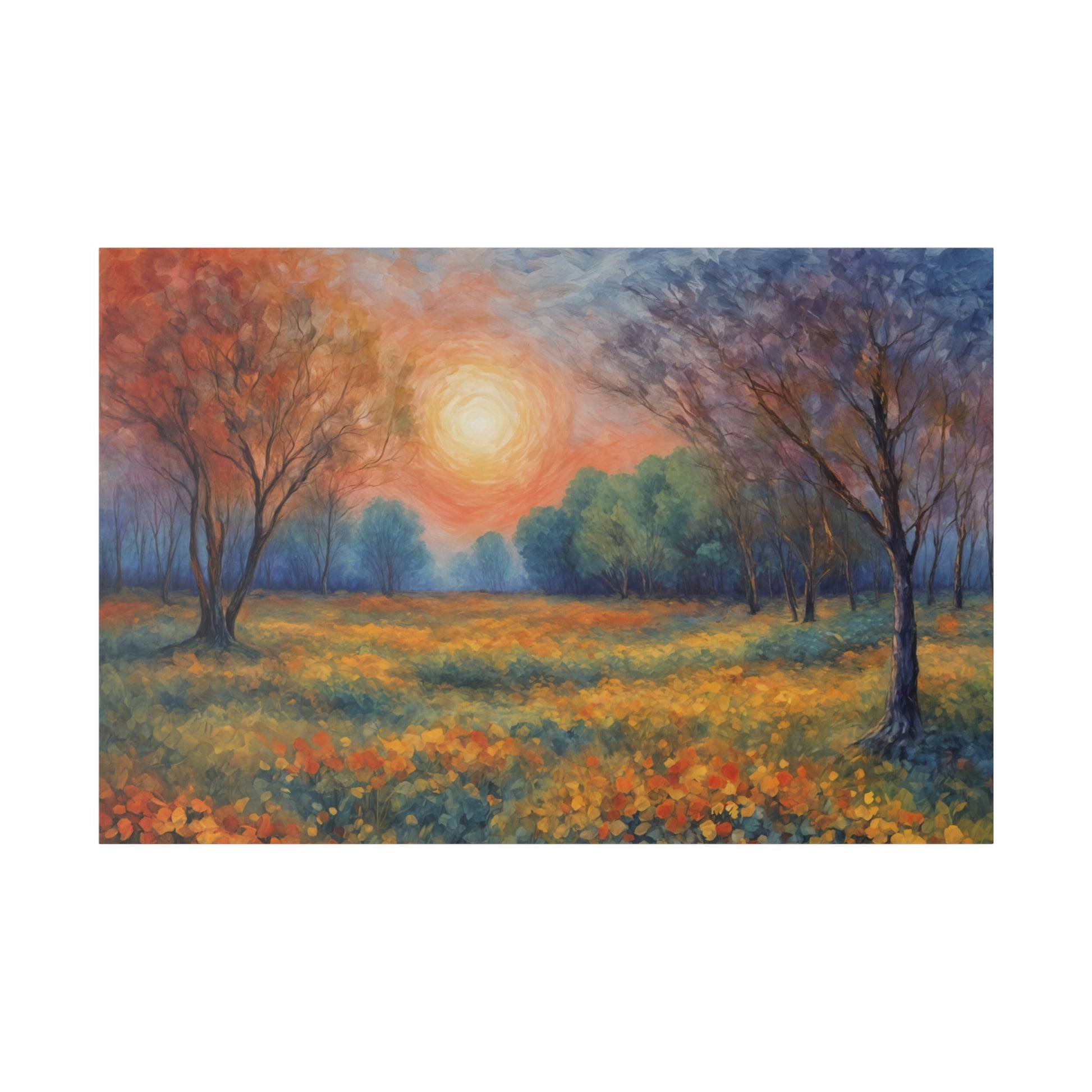 Impressionist Wildflower Field Landscape Print