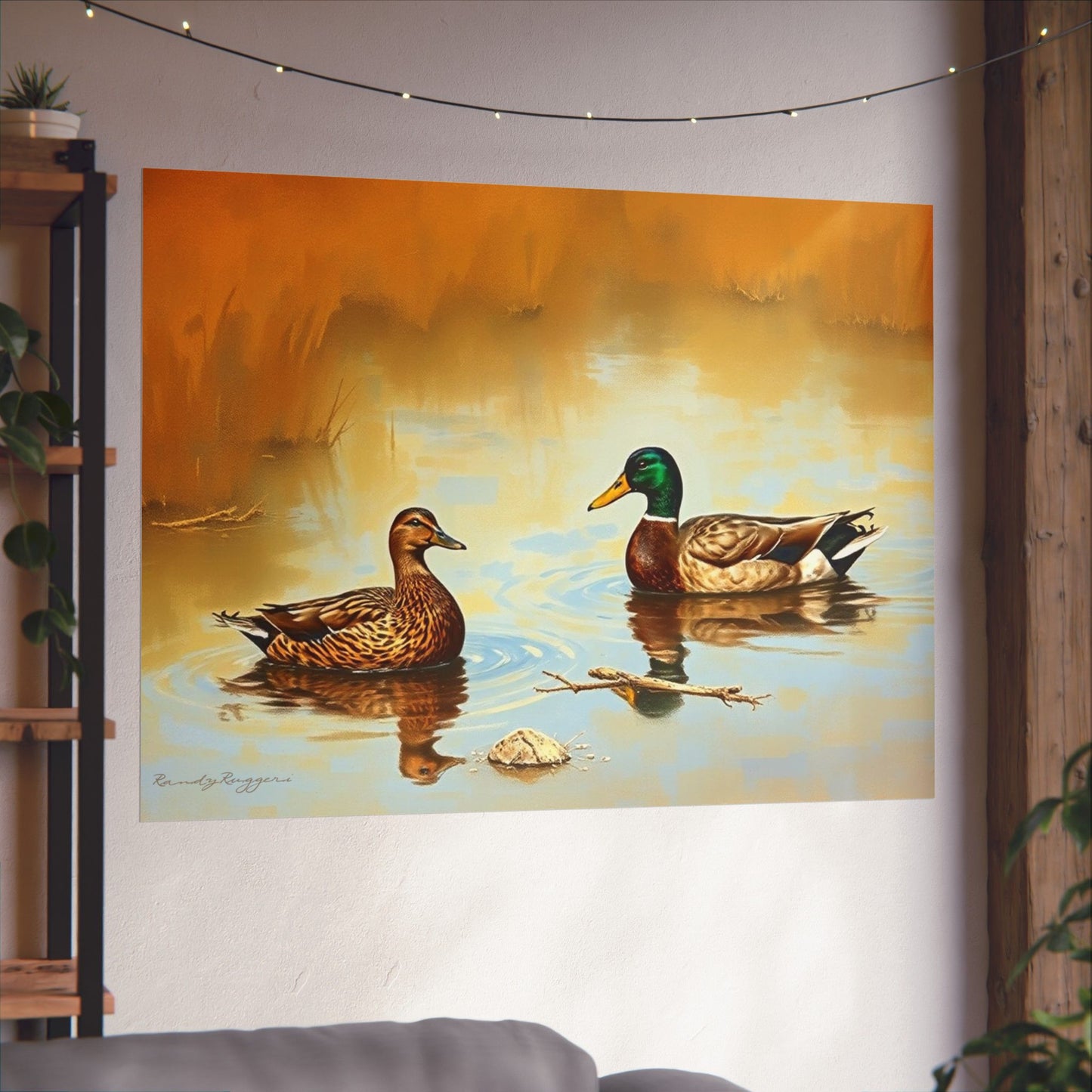 Refuge in the Shallow Marsh Duck Print