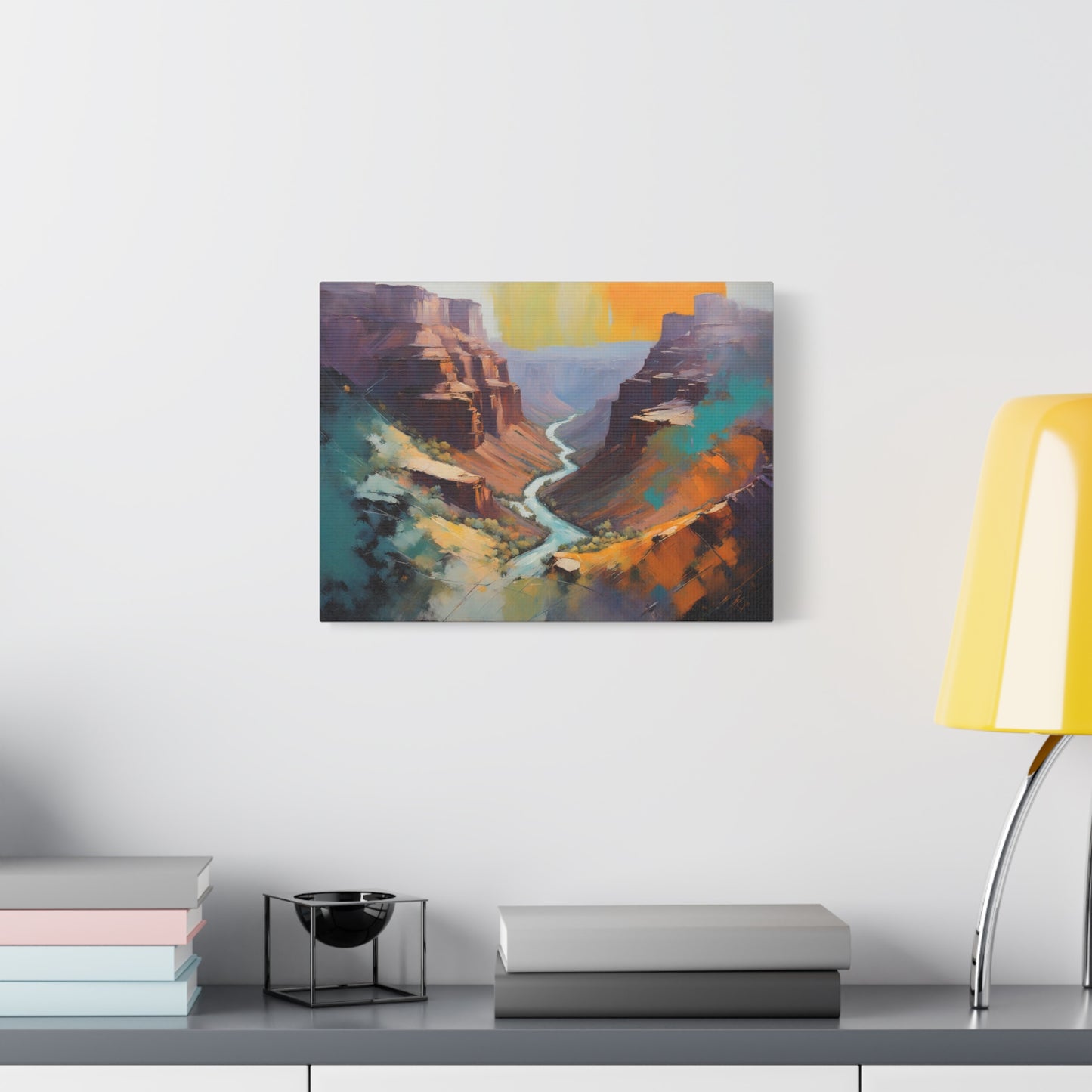 Crand Canyon Abstract Matte Canvas Print