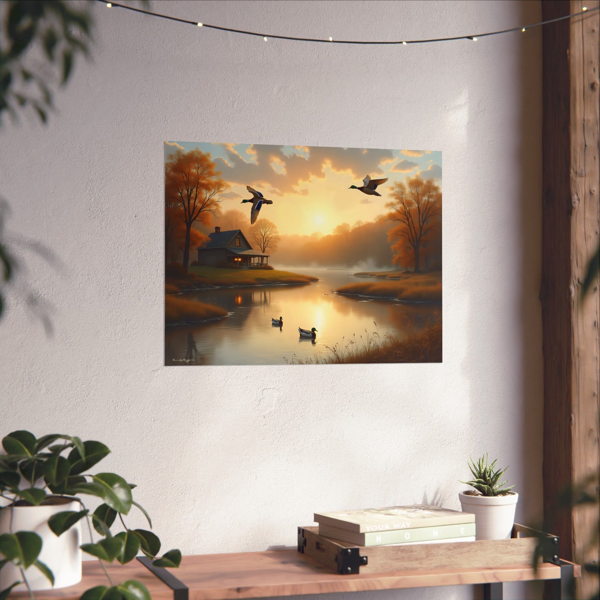 Sunrise Over the Homestead Duck Print