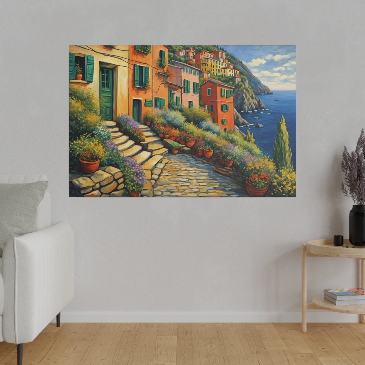 Cinque Terre Village Matte Canvas Print