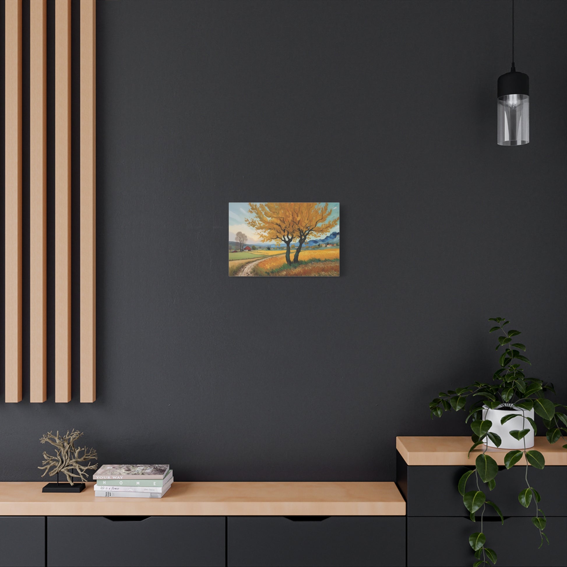 Impressionisn Countryside Print Matte Canvas