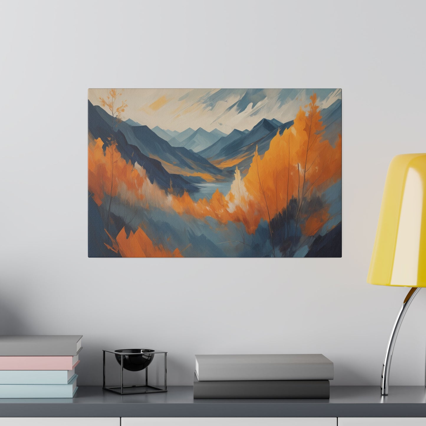 Abstract Landscape Print Matte Canvas Art