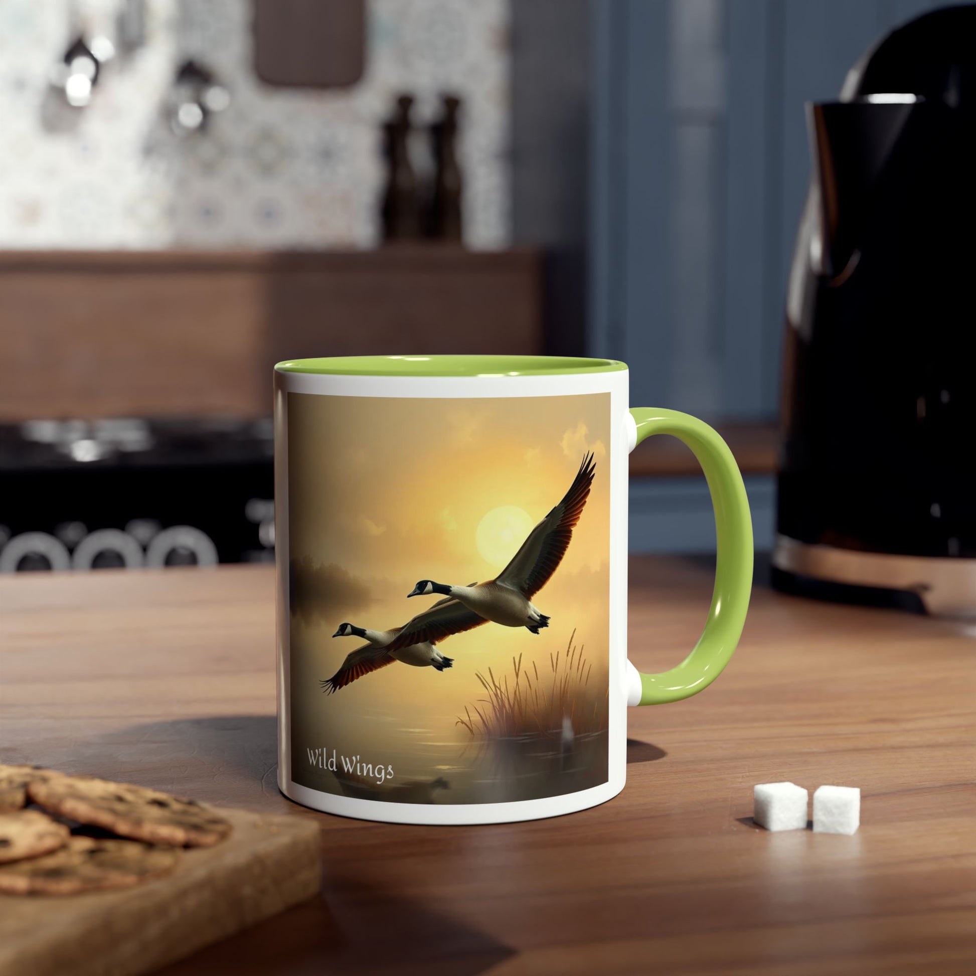 Geese Two-Tone Coffee Mug, 11oz