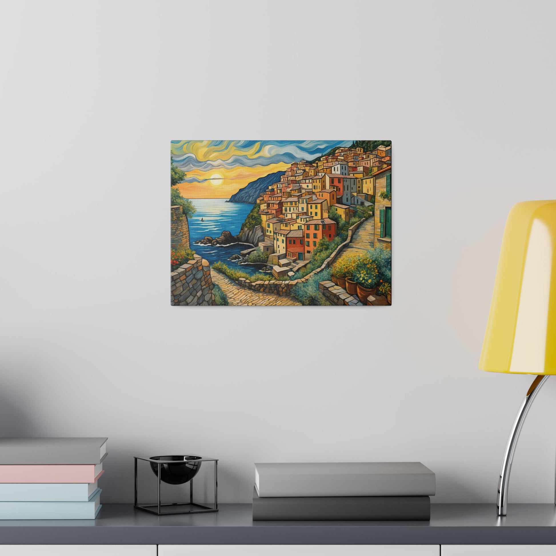  Van Gogh Style Italian Cinque Terre Print