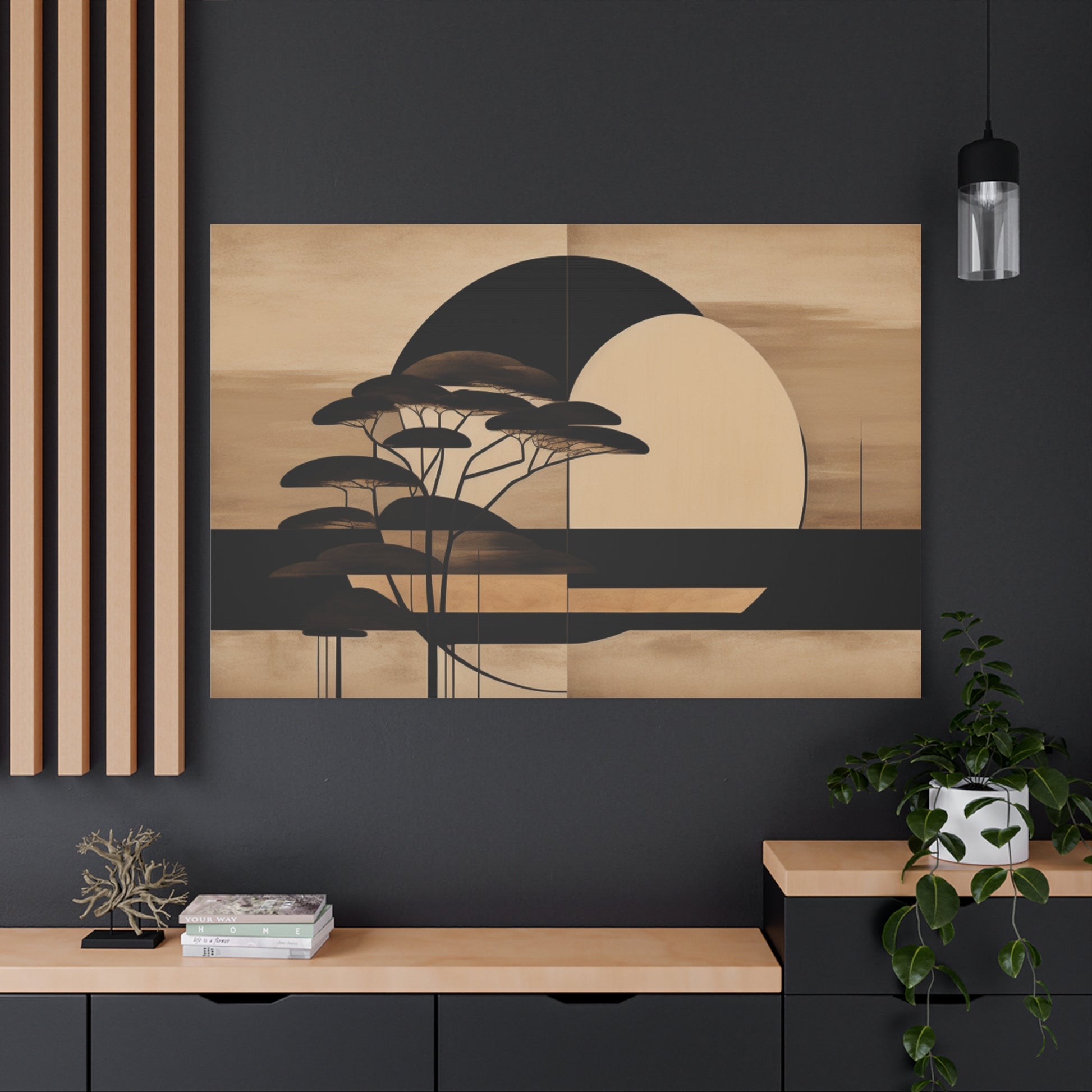 Abstract Japanese Matte Canvas Print