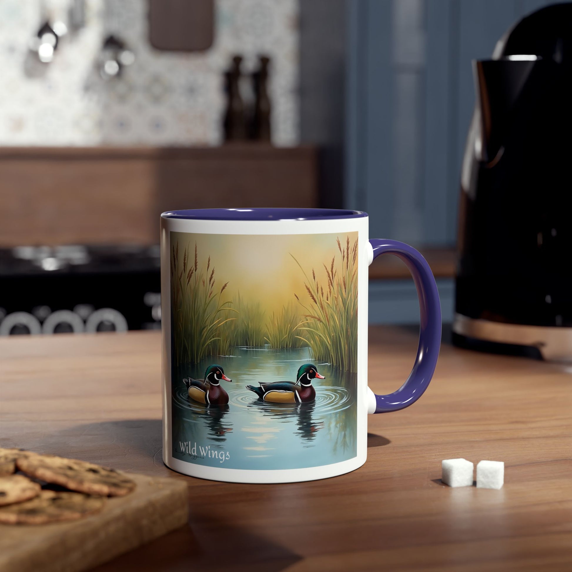 Wood Ducks Two-Tone Coffee Mug, 11oz