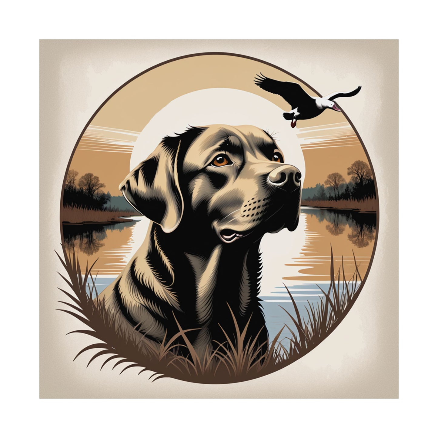 Labrador Retriever Hunting Print