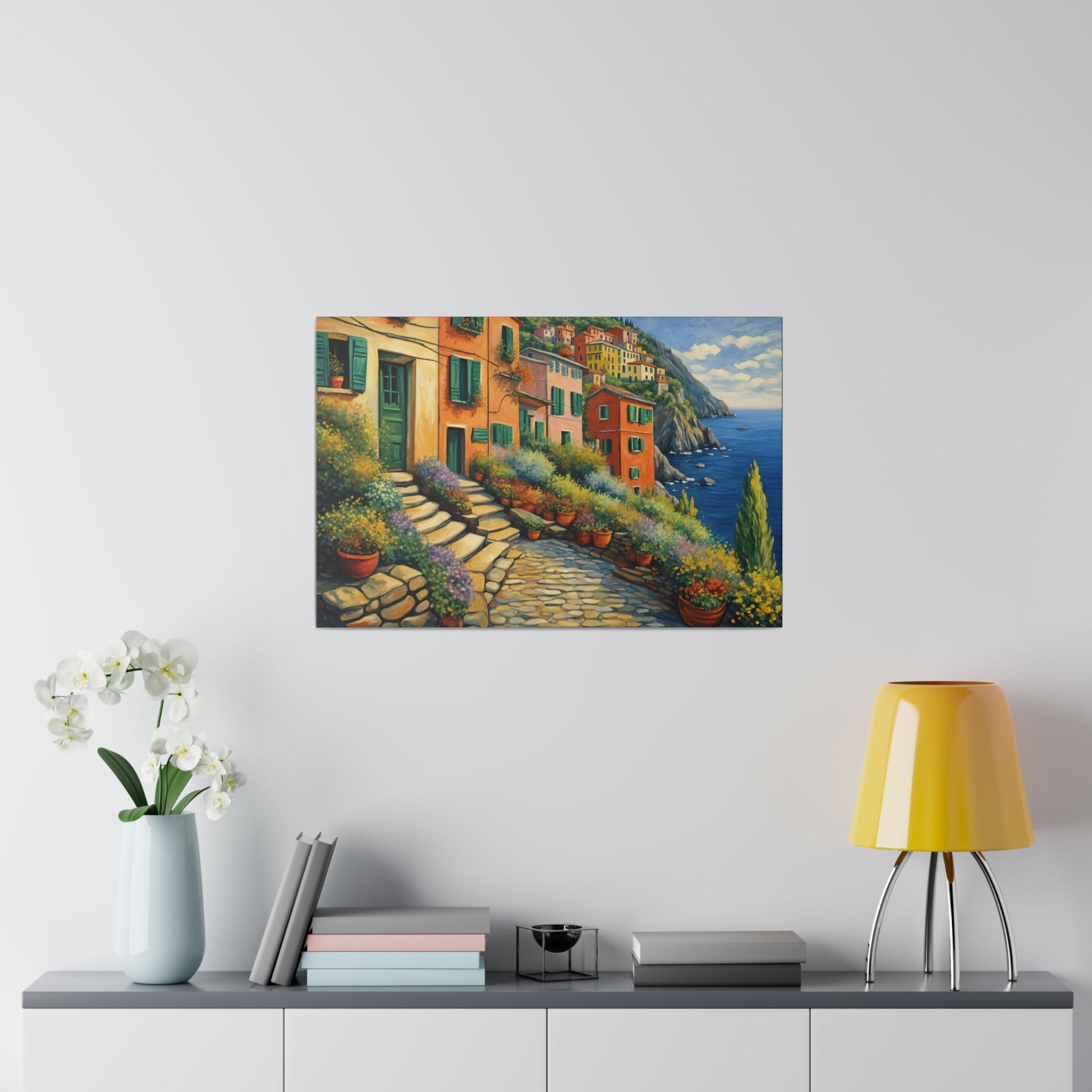 Cinque Terre Village Matte Canvas Print