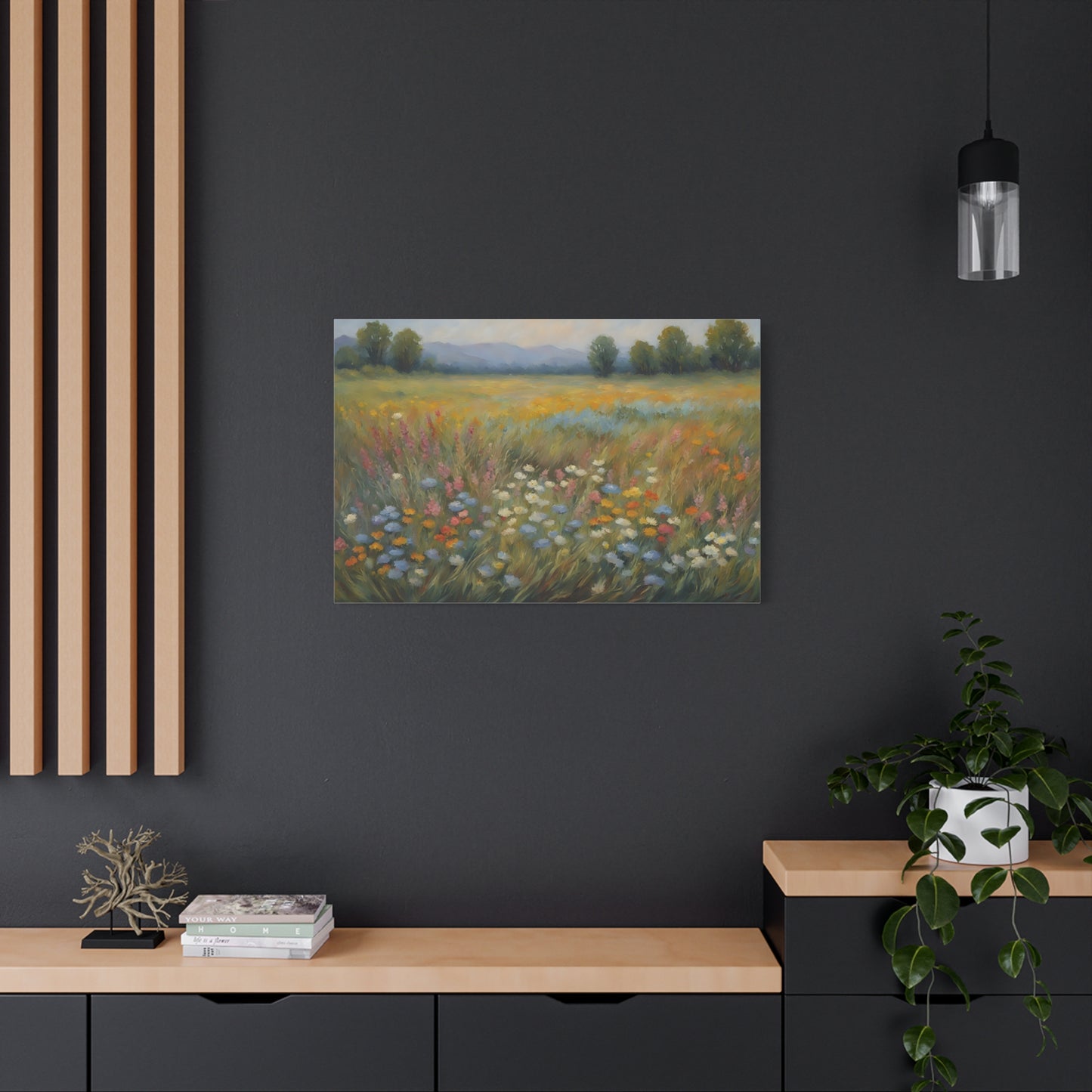 Field of Wildflowers Impressionist Print