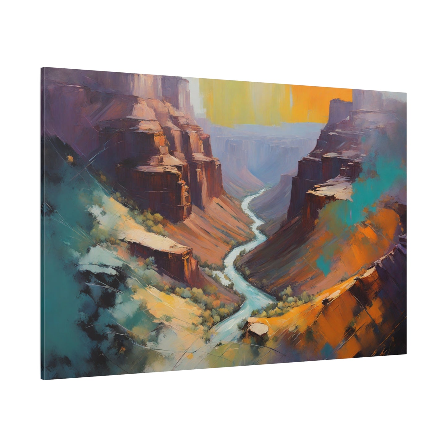 Crand Canyon Abstract Matte Canvas Print