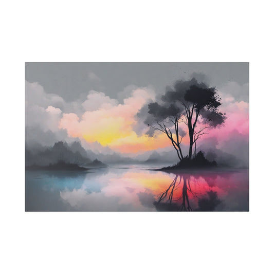 Abstract Landscape Matte Canvas Print