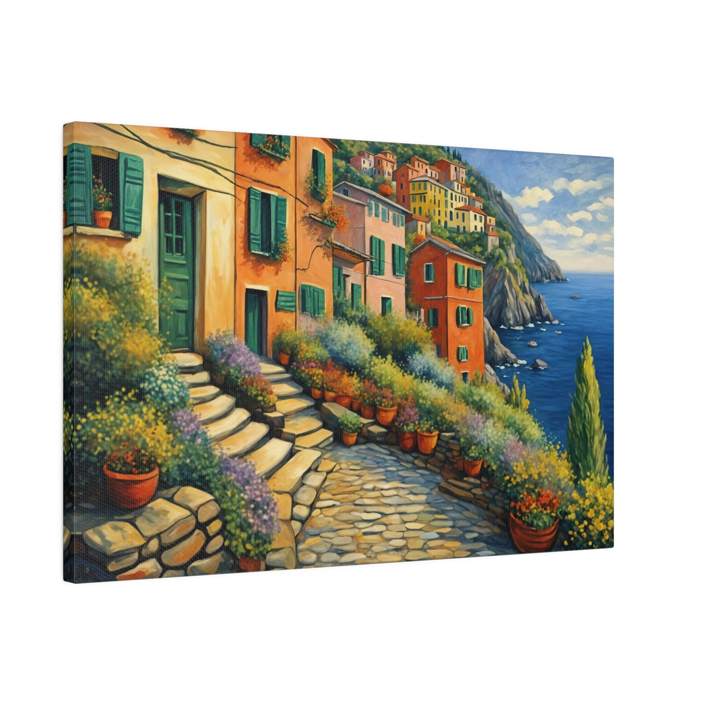 Cinque Terre Village Matte Canvas Print