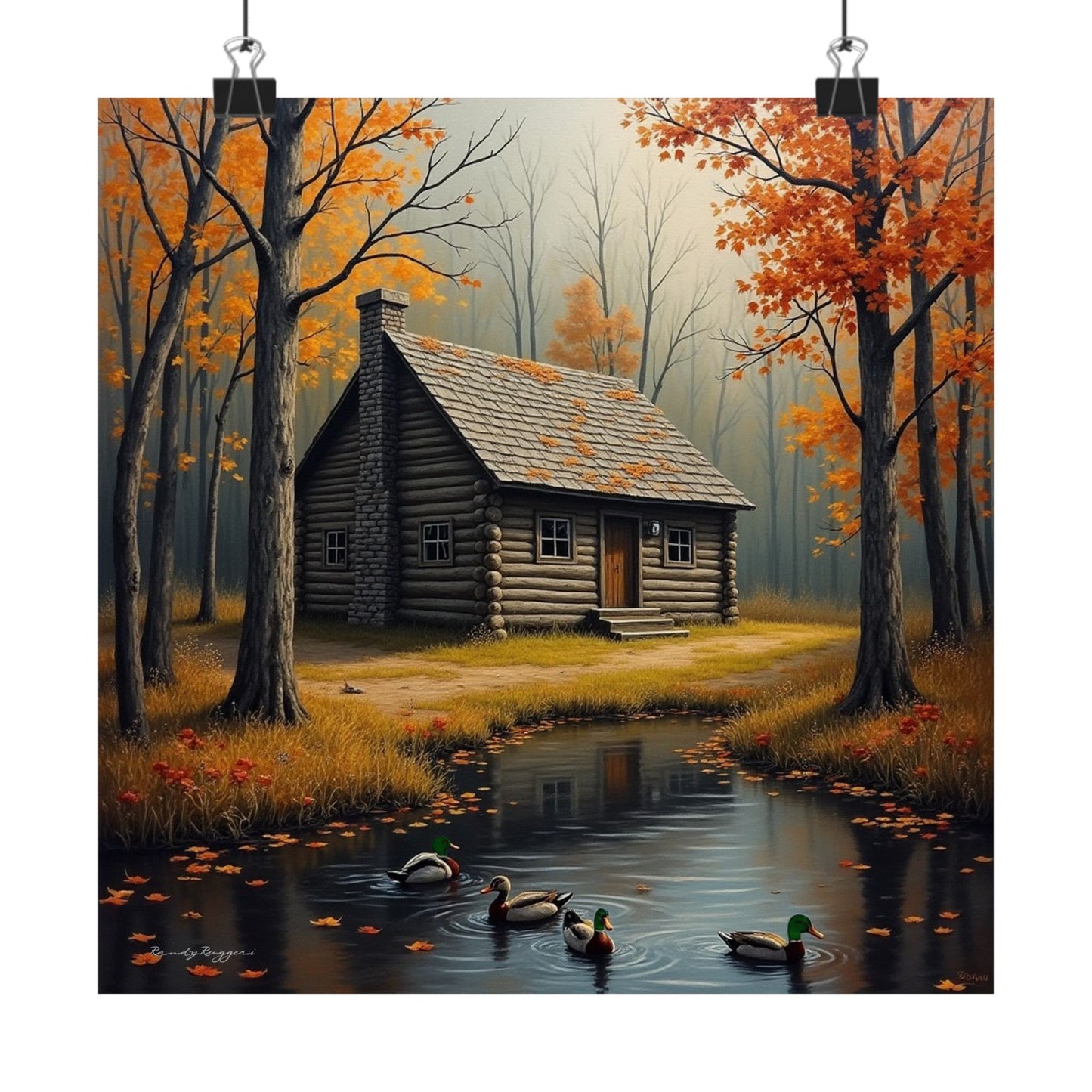 Autumn Hideout Duck Print