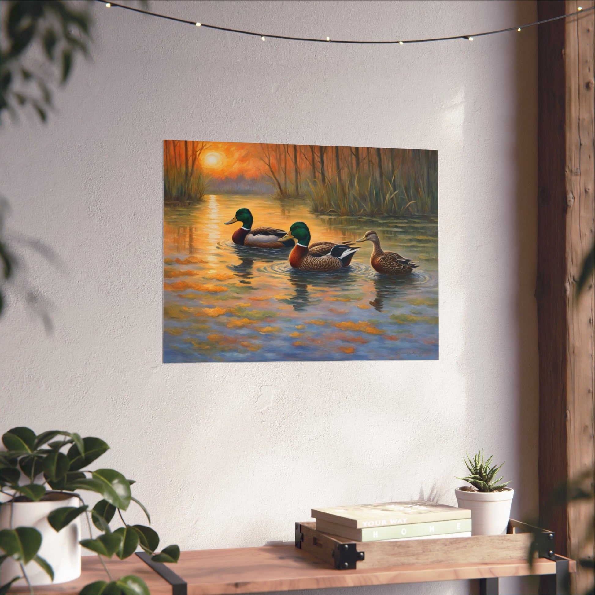 Twilight Refuge Flooded Timber Duck Print