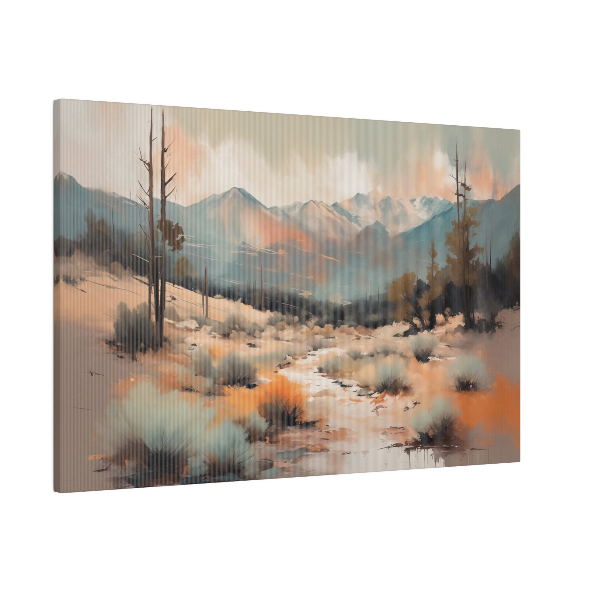 Abstract Western Landscape Matte Canvas Print