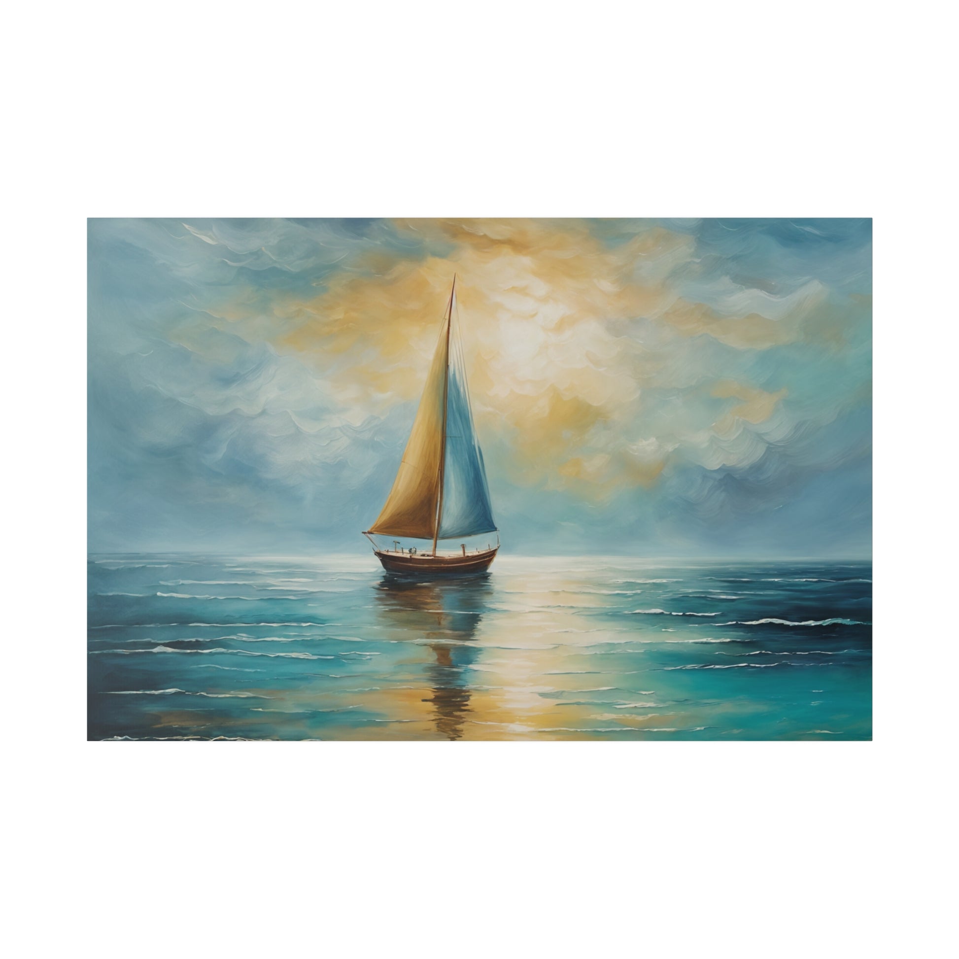 Sailboat's Journey Into The Unknown Canvas Print