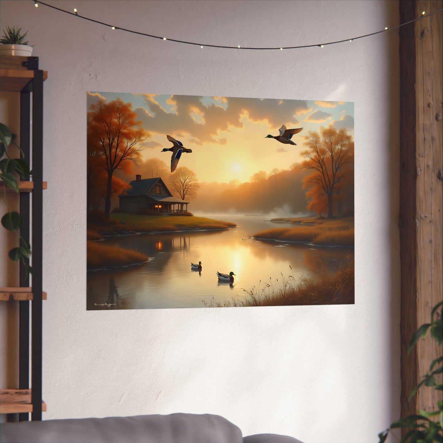 Sunrise Over the Homestead Duck Print