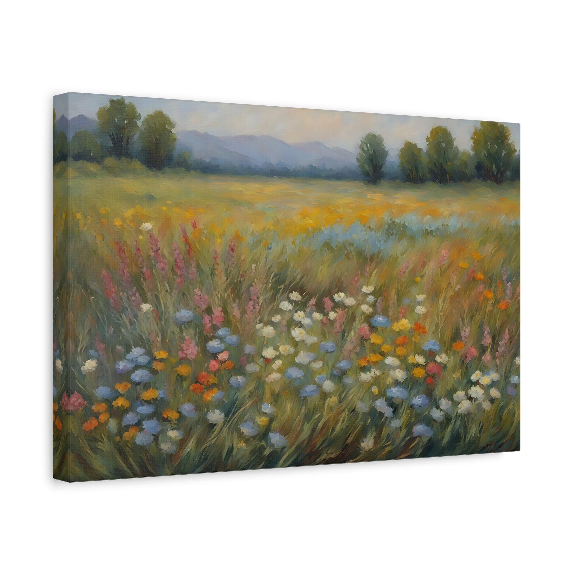 Field of Wildflowers Impressionist Print