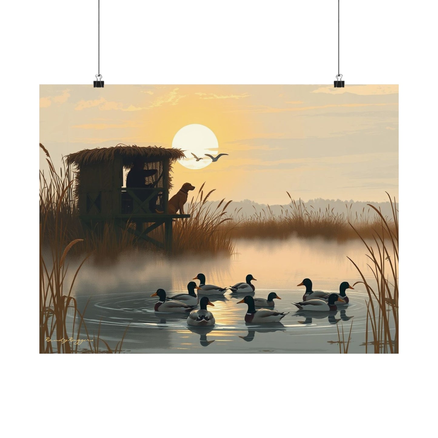 Anticipation at Dawn Duck Hunting Print