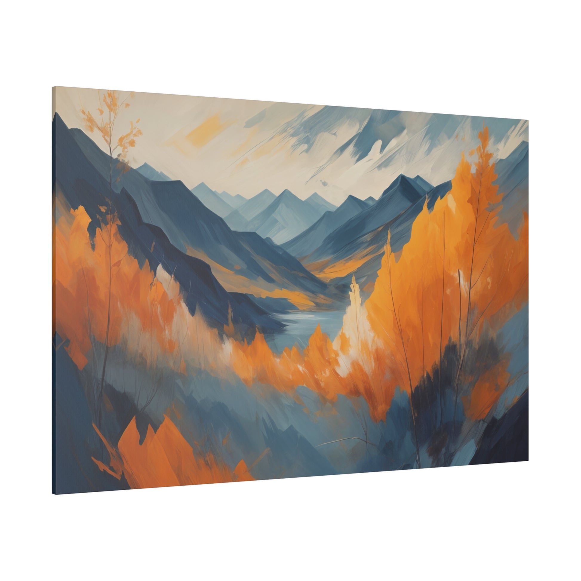 Abstract Landscape Print Matte Canvas Art