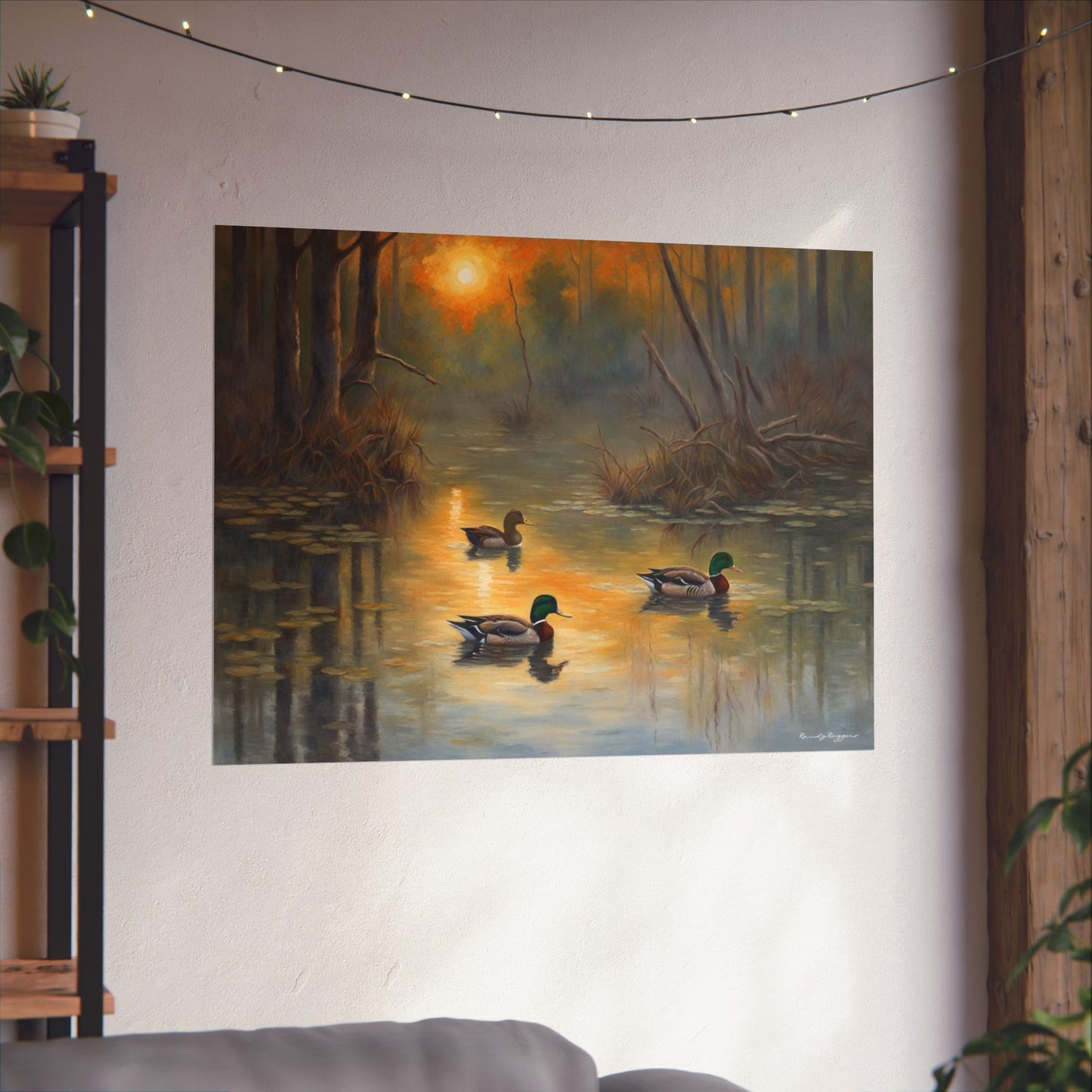 Twilight Refuge Flooded Timber Duck Print