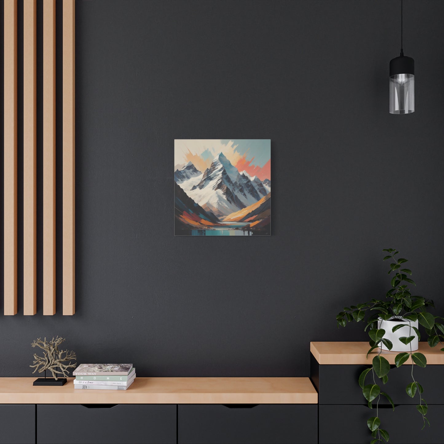 Abstract Southern Alps Canvas Print