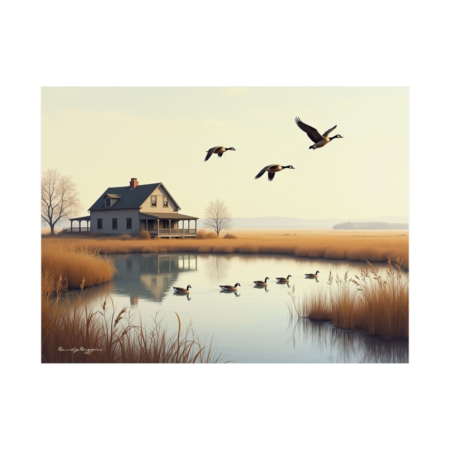 Homestead Haven Canadian Geese Print