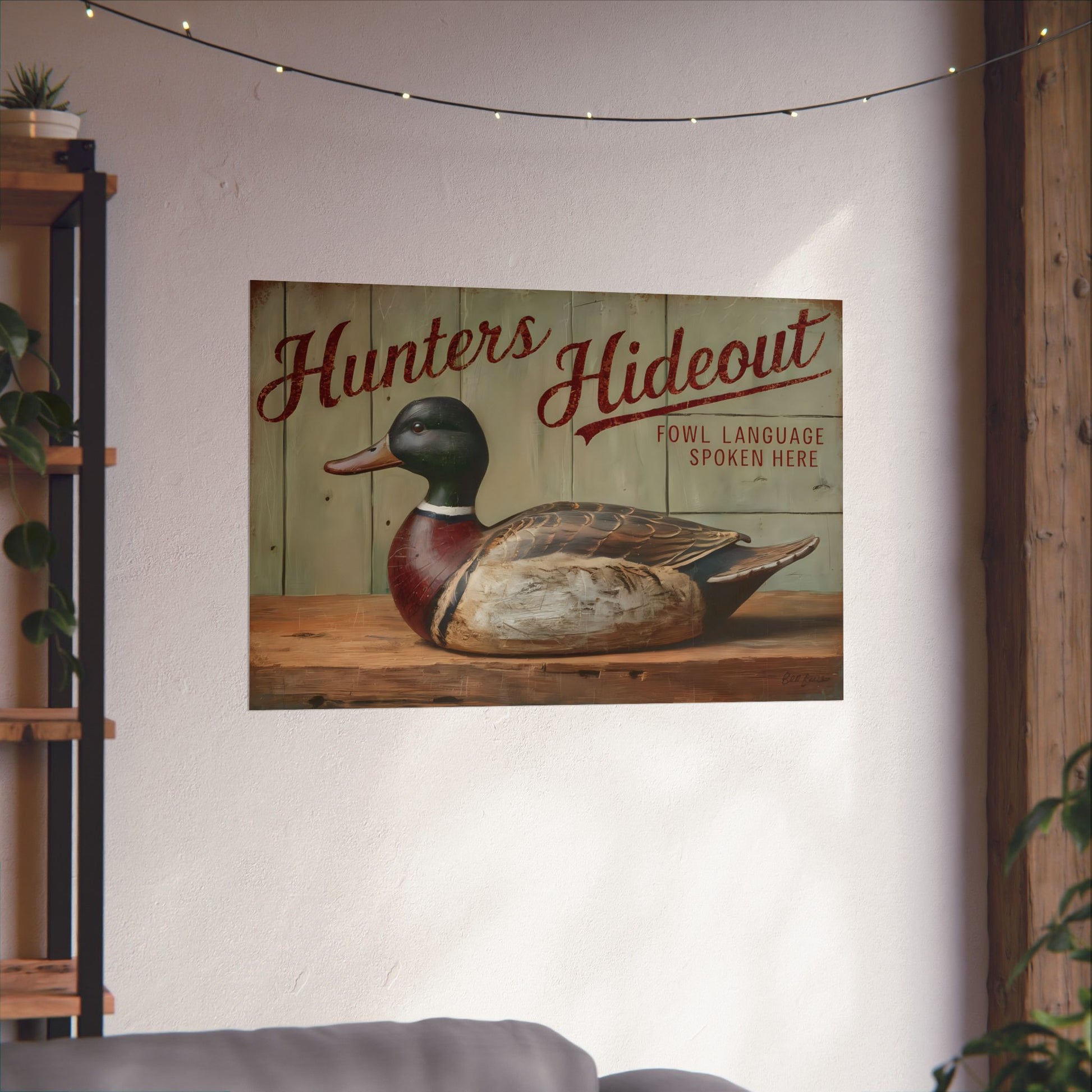 Duck Hunters Man Cave Print