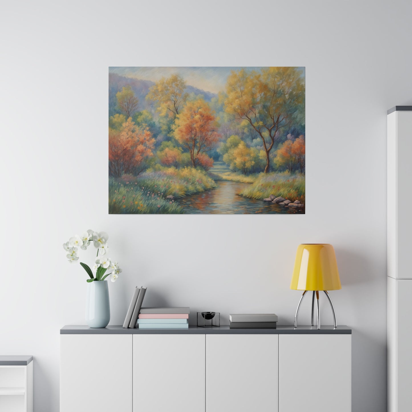 Nature-inspired Wildflower landscape Canvas Print