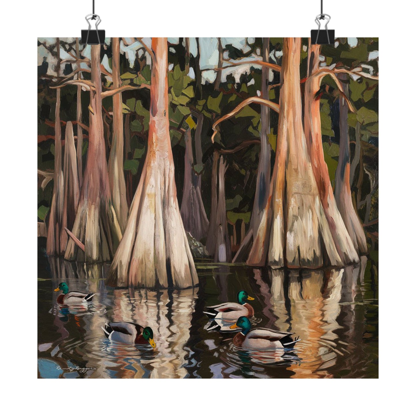 Arkansas Black Swamp Mallards Print