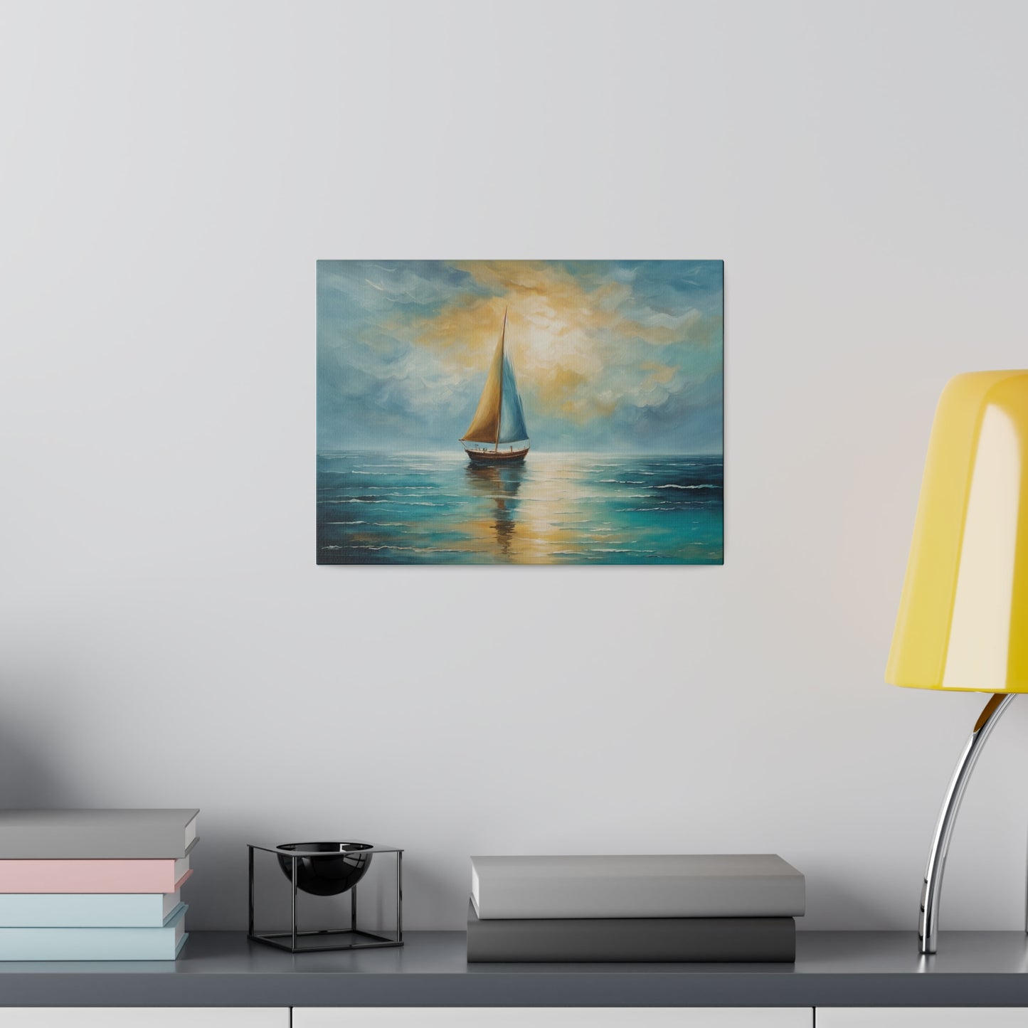 Sailboat's Journey Into The Unknown Canvas Print