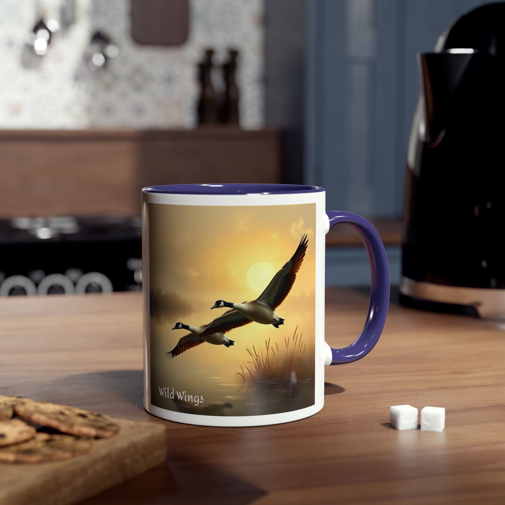 Geese Two-Tone Coffee Mug, 11oz